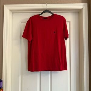 Nautica Men's Red T-Shirt, Size Medium